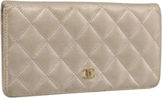 Chanel Pre-owned Long Wallet - Dames - Vintage Accessoires - Beige - ONE Size - Vintage