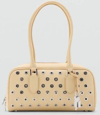 Mango Borsa bowling eyelet vaniglia - Donna - Taglia unica - MANGO
