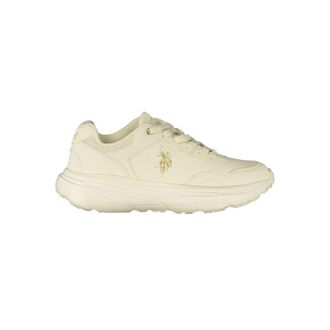 U.S.Polo Association White Polyurethane Womens Womens Sneaker