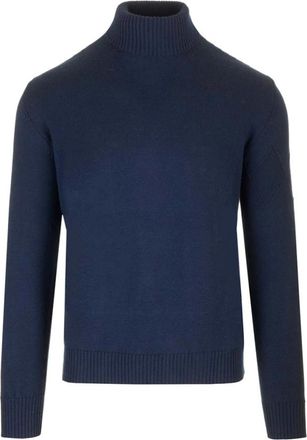 Ballantyne Merino wollen coltrui - Heren - Coltruien - Blauw - L - Wol - Truien & Vesten