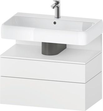 Duravit Duravit - Qatego Mueble Bajo Lavabo, 1 Extra&iacute;ble Y 1 Caj&oacute;n