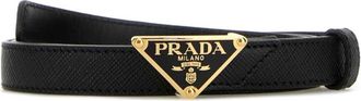 Prada Black Logo Buckle Belt