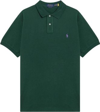 Polo Ralph Lauren Custom Slim-Fit Poloshirt - Heren - Polos - Groen - M - Katoen - Tops