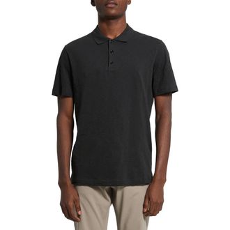 Theory Bron D. Cosmos Polo in Black - 001 at Nordstrom Rack, Size X-Small