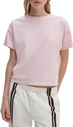 Rag & Bone Kelly Washed Boxy Cotton T-Shirt in Peony at Nordstrom, Size X-Small