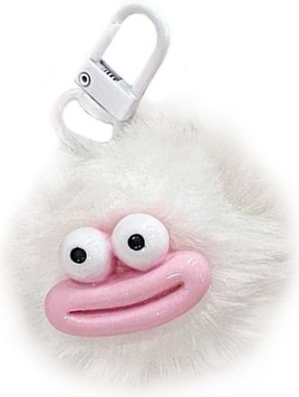 Generic Animal Keychains,Sausage Mouth Key Charm | Cute Furry Hair Ball Ornament, Ugly Student School Bag Pendant Birthday Holiday
