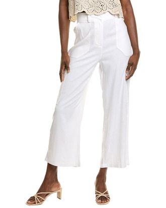 Ellen Tracy Linen-Blend Cargo Pant