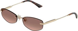 Jimmy Choo London Authentieke Bril met Topkwaliteit - Dames - Zonnebrillen - Geel - 57 MM - Accessoires