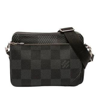 Louis Vuitton Pre-owned Cross Body Bags, female, Black, Size: ONE SIZE Pre-owned Damier Graphite Crossbody Bag