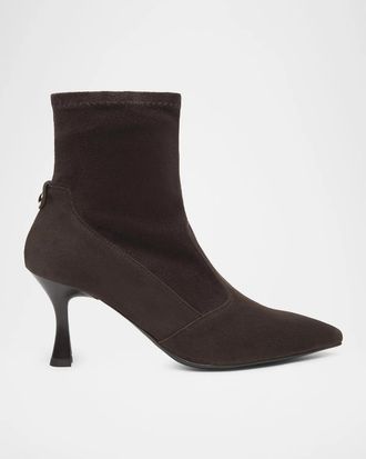 Nero Giardini 75mm Suede Pointed-Toe Booties