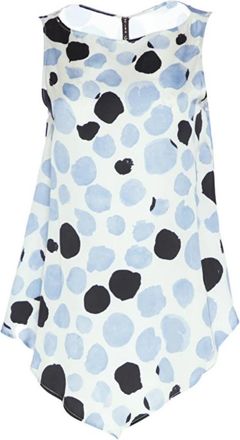 Manila Grace Gedrukte Blouse - Dames - Tops zonder mouwen - Veelkleurig - S - Tops