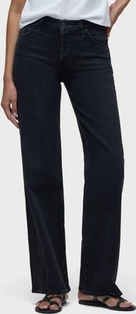 Hudson Rosie Wide Leg in Fabulous Black at Nordstrom, Size 2432