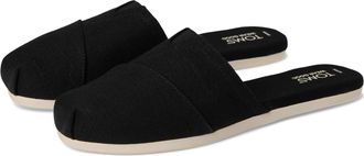 Toms Alpargata 10022156 Mule Womens Black Slip On Comfort Shoes ZOGG1019