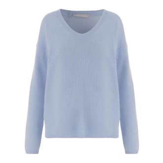 Allude Cashmere Knitwear, female, Blue, M, Cashmere Jumper