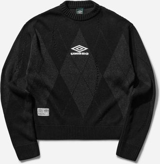 Umbro Men s Argyle Sweater Black