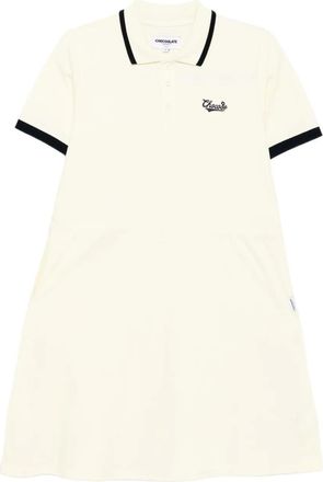 Chocoolate Abito in stile polo con logo - Giallo