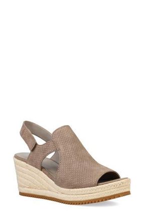 Eileen Fisher Wilda Slingback Espadrille Platform Wedge Sandal in Marble at Nordstrom Rack, Size 6