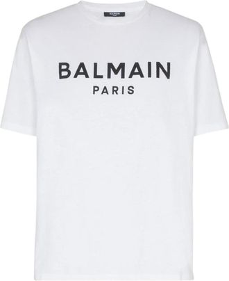 Balmain Hombre, Camisetas, Blanco, Talla: M