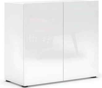 Levante Mobile Madia 90x38x79 Cm Con 2 Ante E Ripiano