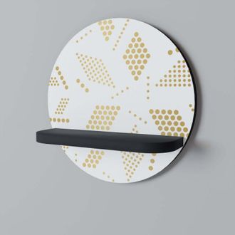 OEM Spotted Daze Estante Redondo Negro