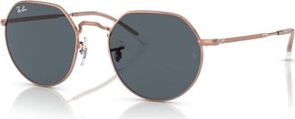 Ray-Ban Unisex - Jack Sunglasses In Rose Gold Blue