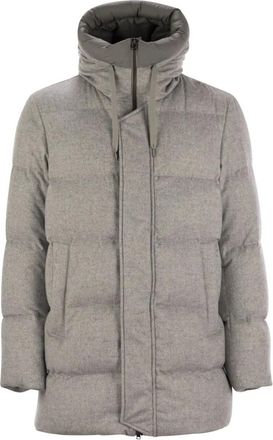 Herno Heren, Jassen, Grijs, Maat: XL Zijde