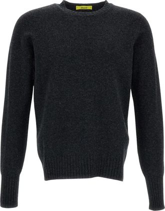 Drumohr Round-neck Truien - Heren - Ronde hals truien - Grijs - 2XL - Wol - Truien & Vesten
