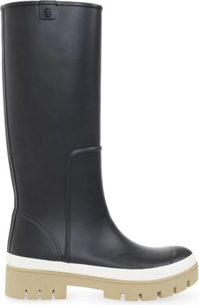 Tory Burch Hurricane Lange Wellington Regenlaarzen - Dames - Regenlaarzen - Zwart - 39 1/2 EU - Schoenen
