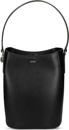 BOSS small monogram-charm bucket bag - Black