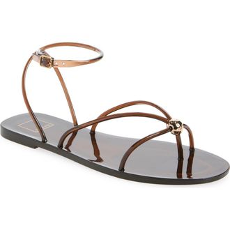 Dolce Vita Kenley Ankle Strap Jelly Sandal in Chocolate Jelly at Nordstrom, Size 11