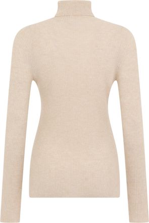 Fabiana Filippi Virgin Wool Turtleneck Sweater - Beige