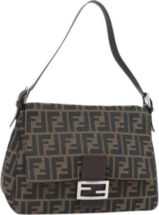 Fendi Pre-owned Zucca Canvas Shoulder Bag - - Pre-owned - Donna - Marrone - ONE SIZE