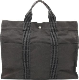Hermès 2000s Yale Line MM tote bag - unisex - Nylon - One Size - Grey