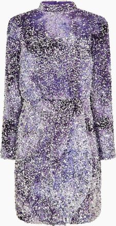 HUGO BOSS Womens Dailettes Mini Dress - Purple - Size: 14