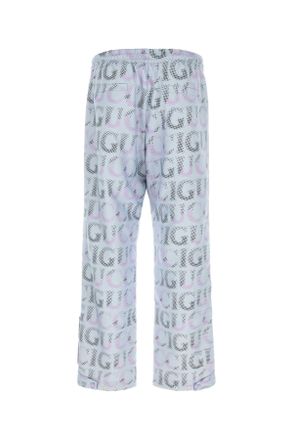 Gucci Mens Printed Polyester Pant Cloudlilacmc Pantaloni
