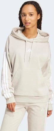 adidas Kapuzensweatshirt ADIDAS SPORTSWEAR W 3S FL HD, Damen, Gr. XL, wonder alumina, wei&szlig;, Obermaterial: 55% Baumwolle, 36% Polyester, 9% Viskose, normal, R