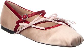 Jimmy Choo London Loli Satin Ballerina Flat