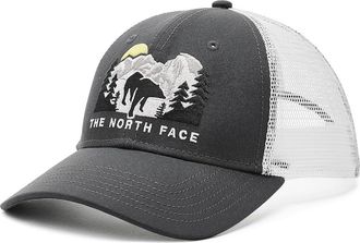 The North Face Embroidered Mudder Trucker Caps TNF White/Asphalt Grey/Bear Graphic, Polyester