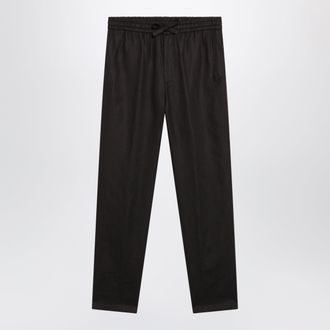 Dolce & Gabbana Pantalone con coulisse in cotone marrone