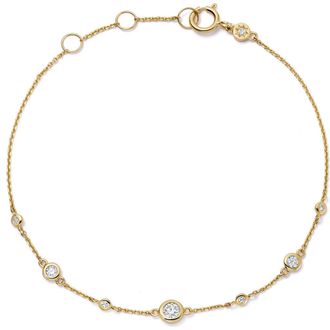 Astley Clarke Solid Gold Atomic Lab Grown Diamond Station Bracelet at Nordstrom