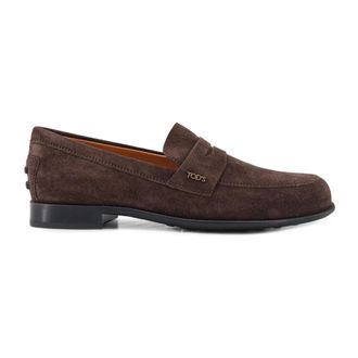 Tod's Flat Shoes - female - Tods - Loafers - Brown - 5 1/2 UK - Shoes