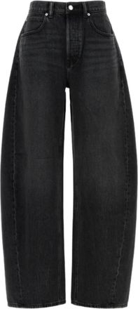 Alexander Wang Blow Up Jean - Dames - Loose Fit Jeans - Grijs - W26 - Katoen - Jeans