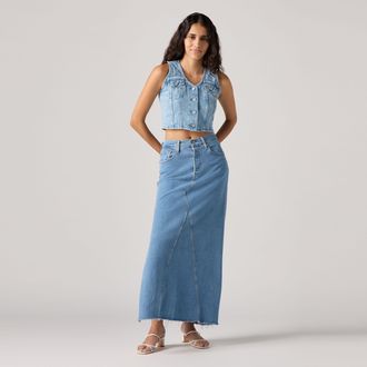 Levi's Long Skirt - Womens - 26 - Blue
