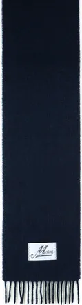 Marni Dark Blue Brushed Alpaca Blend Scarf