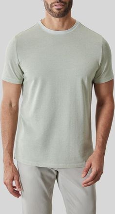 Robert Barakett Roscoe Crewneck T-Shirt in Desert Green at Nordstrom, Size Xx-Large