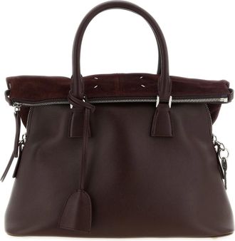 Maison Margiela Tassen, Dames, Rood, ONE Size, Leer, 5AC Soft Medium Schoudertas
