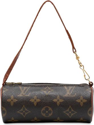 Louis Vuitton 1990-2025 Monogram Papillon Pochette handtas - Bruin
