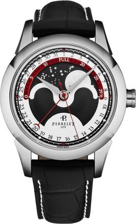 Perrelet Moonphase Automatic Black Dial Mens Watch A1039/4