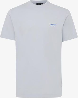 Genti Backprint T-shirt | Lichtgrijs