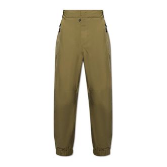 Moncler Donkergroene Broeken - Heren - Wijde Broeken - Groen - XL - Broeken